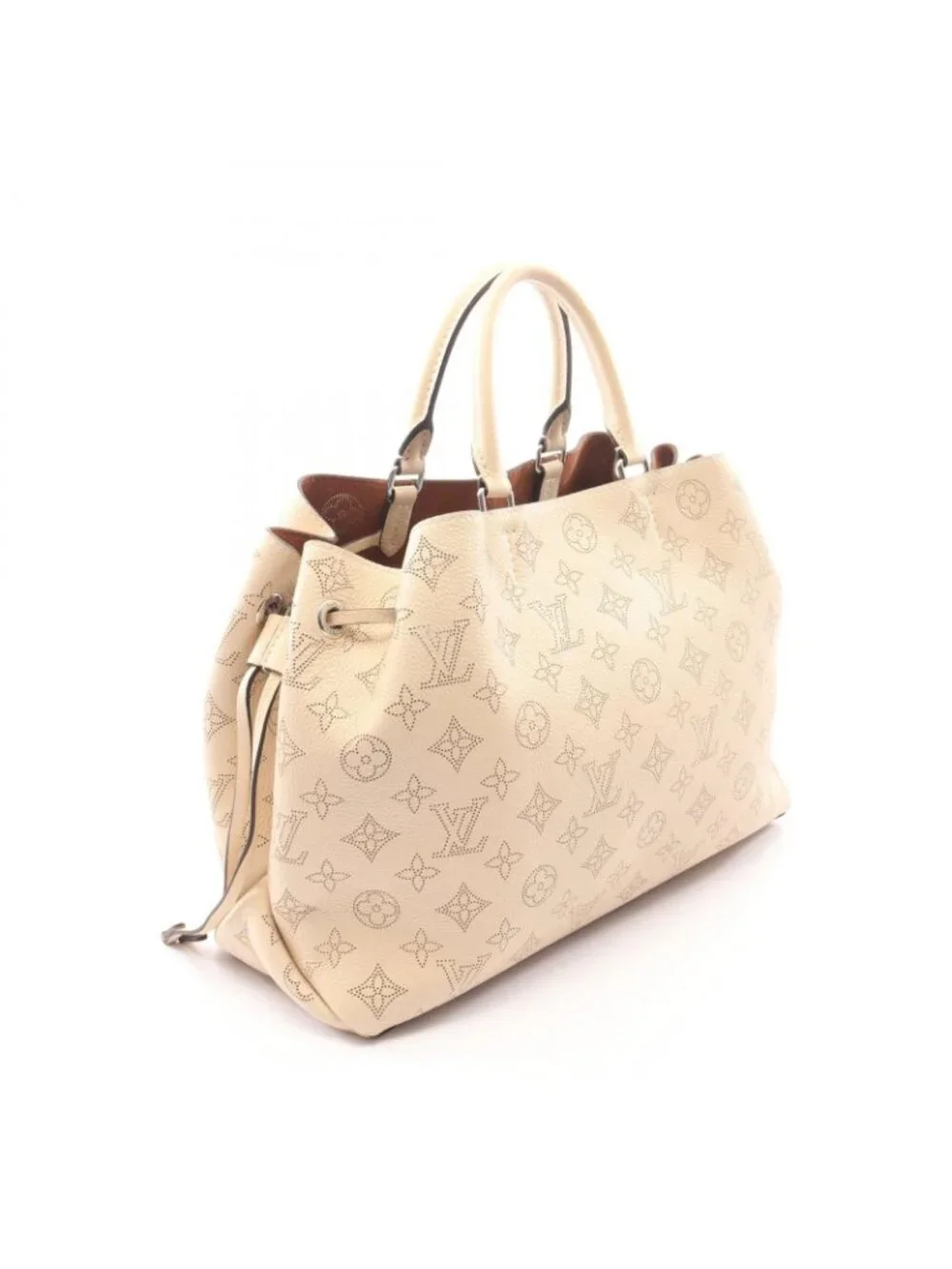 Louis Vuitton Handbag Bella Tote 2-Way Cream Leather